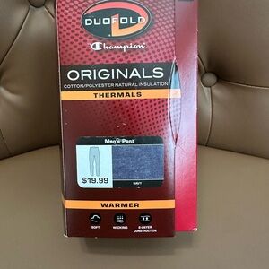 Men's Champion Duofold Originals XL Thermals in Navy